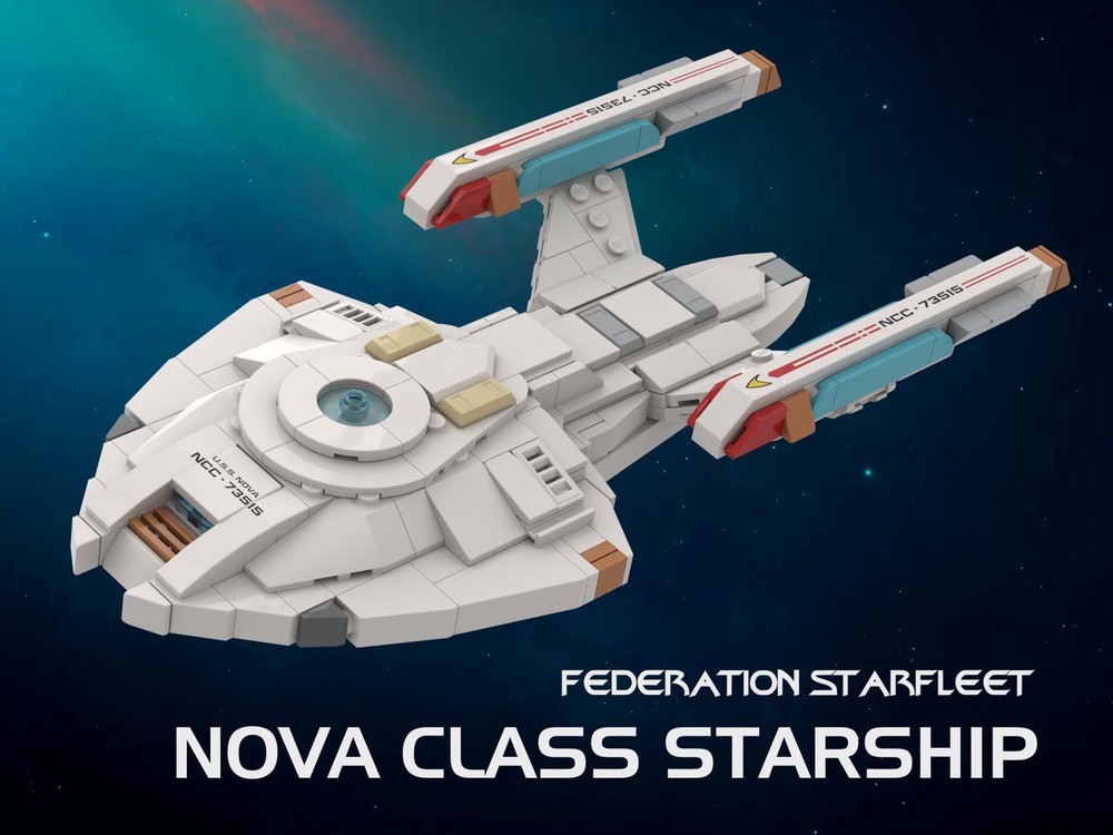 Lego Moc Nova Class Starship, Star Trek (uss Equinox & Uss Nova) By 