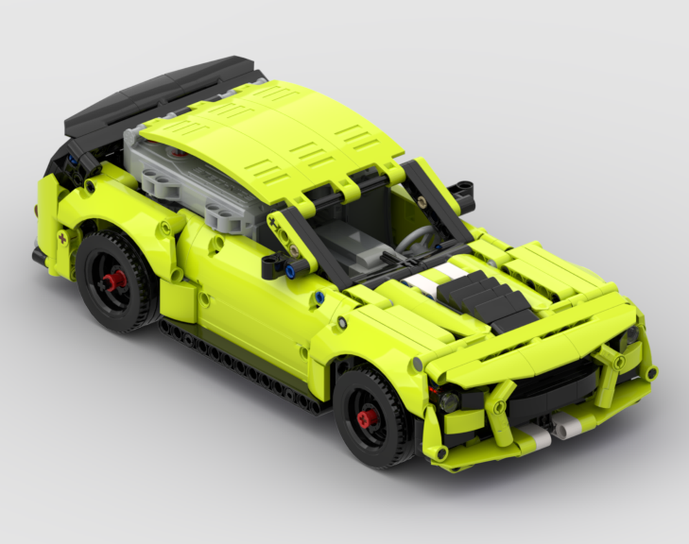 Lego Moc Mustang Shelby Gt500 Dual Buggy Motor By Bobbthebuilder 