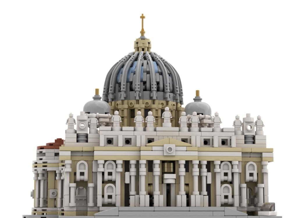❀ルビルビ（画像1～4枚目）❀ LEGO MOC Saint Peter's Basilica 1:800 by shelflife