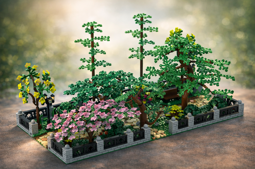 LEGO MOC-205713 Modular Park with Trees by gabizon | Rebrickable ...