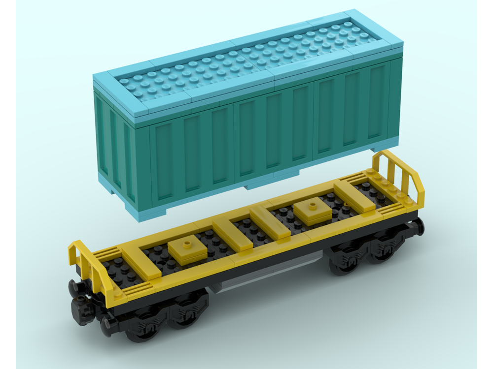 LEGO MOC-205726 Cargo Train by pink0d | Rebrickable - Build with LEGO