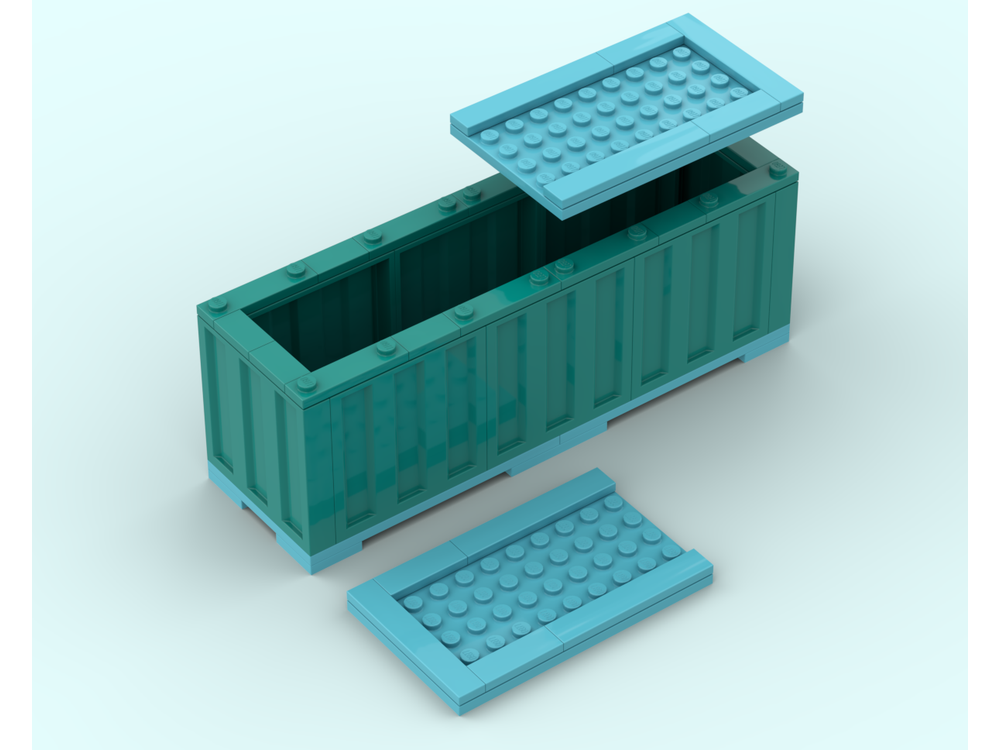 LEGO MOC-205726 Cargo Train by pink0d | Rebrickable - Build with LEGO