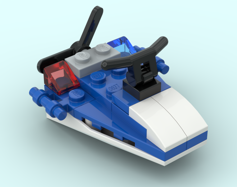 LEGO MOC-205827 Police Swamp Boat by thekitchenscientist | Rebrickable ...