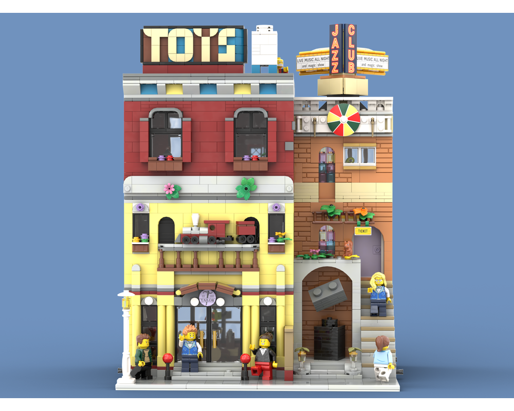 LEGO MOC Toy Shop and Cinema - Alternate Build of Jazz Club set 10312 ...