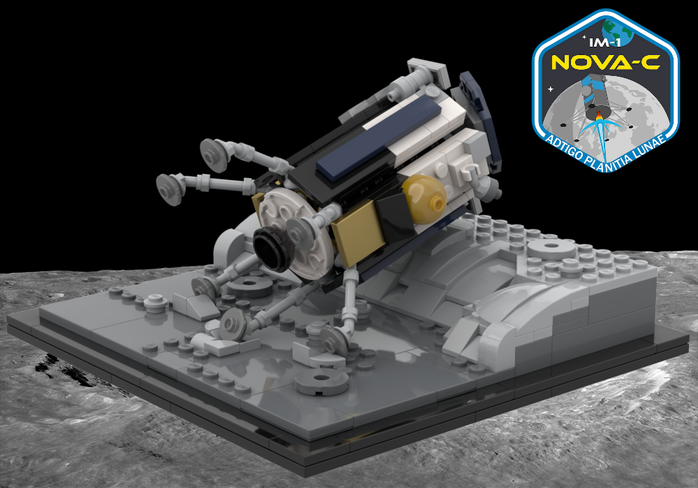 LEGO MOC-205880 Odysseus Nova-C Lunar Lander (IM-1) by