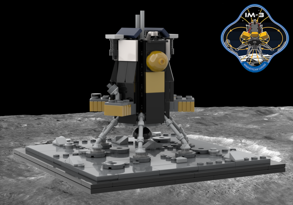 LEGO MOC Nova-C Lunar Lander (IM-3) by OrchardBuilds Rebrickable