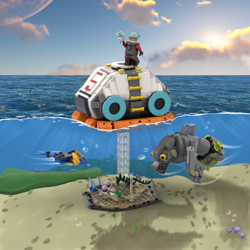 LEGO MOC Landing in the safe shallows (Subnautica) by studder_builds ...