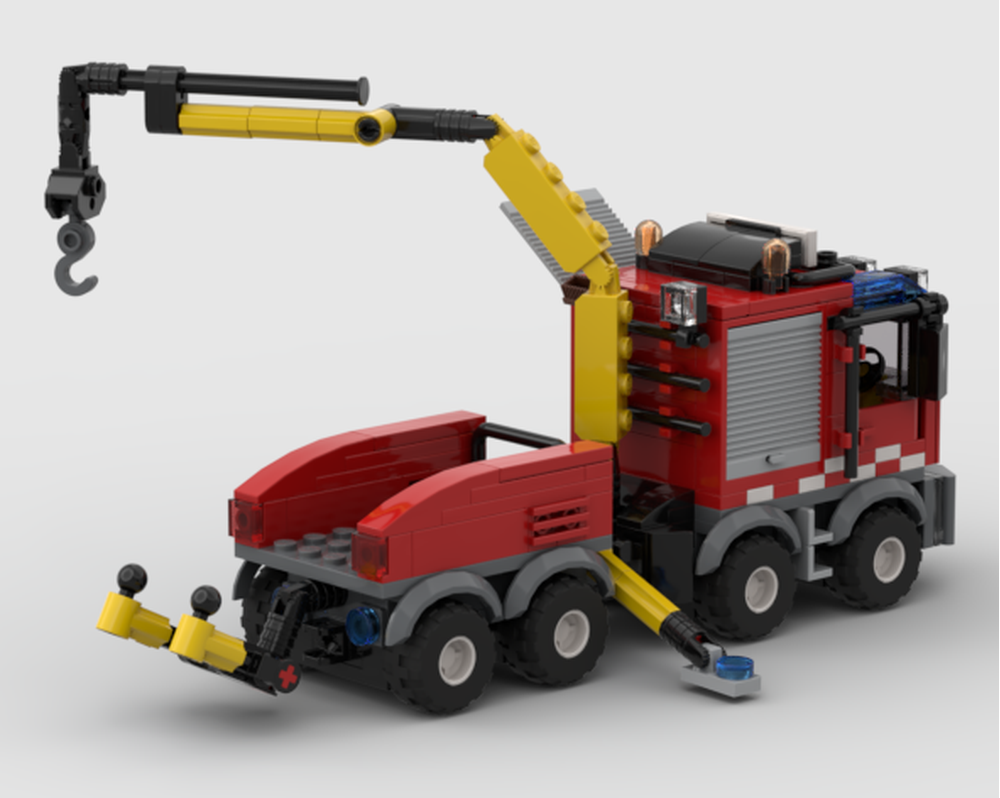 LEGO MOC-206098 Heavy Rescue Wrecker Fire Truck by reggieranger ...