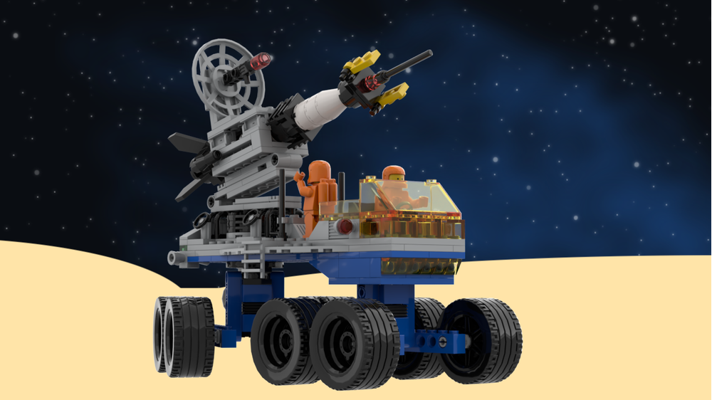 LEGO MOC-206109 Classic Space Reimagined: Mobile Rocket Transport 6950 ...