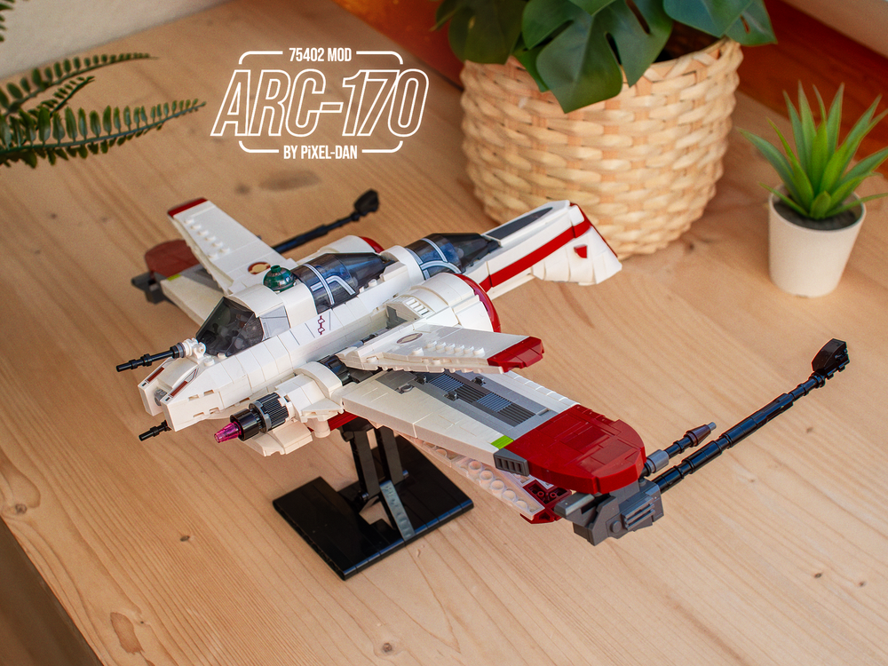 LEGO MOC PiXEL-DANs ARC 170 Starfighter - 75402 Modification