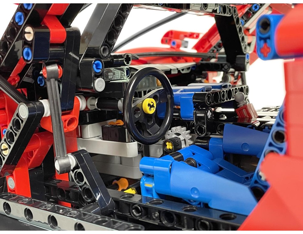 LEGO MOC-206167 42143 페라리 Daytona SP3 RC MOD for Power Function