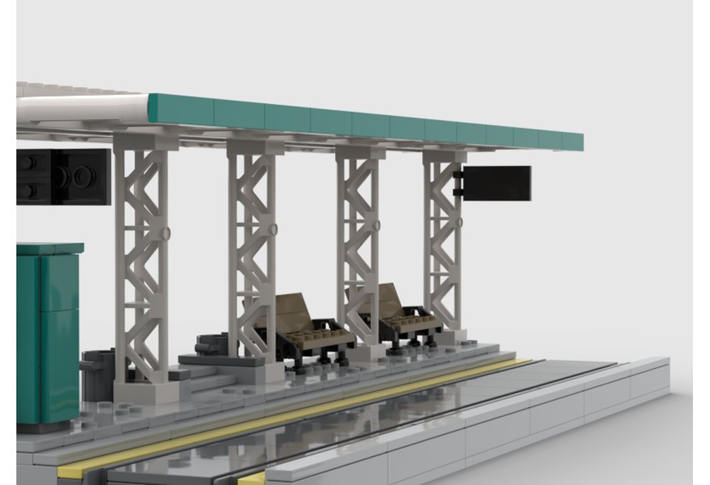 LEGO MOC-206205 Main Street Tram Station by Ryanclegg12 | Rebrickable ...