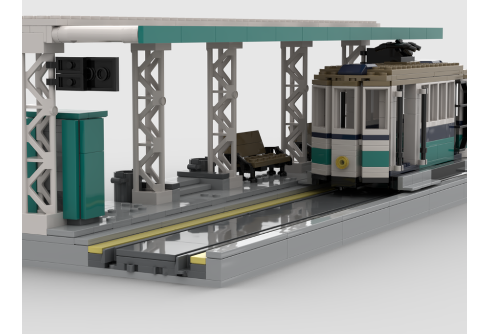 LEGO MOC-206205 Main Street Tram Station by Ryanclegg12 | Rebrickable ...
