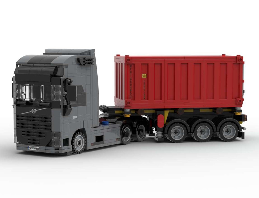 Lego Moc Volvo Fh16 6x4 + Container Semitrailer By Gmtbricks 