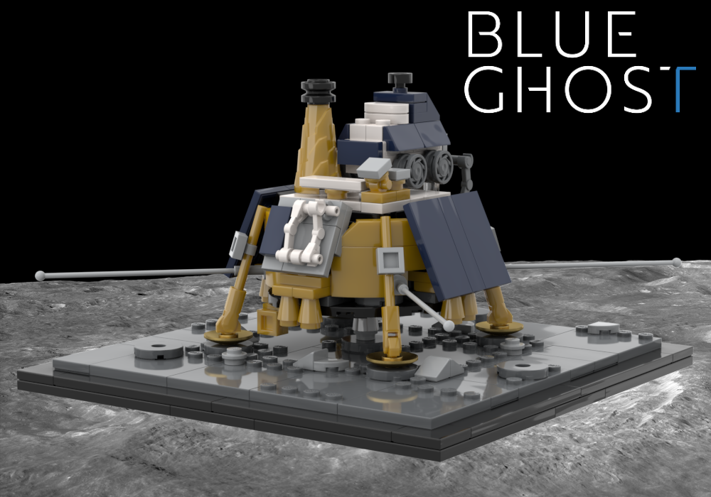 LEGO MOC Blue Ghost Lunar Lander (Mission 3 Variant) With Rover by ...