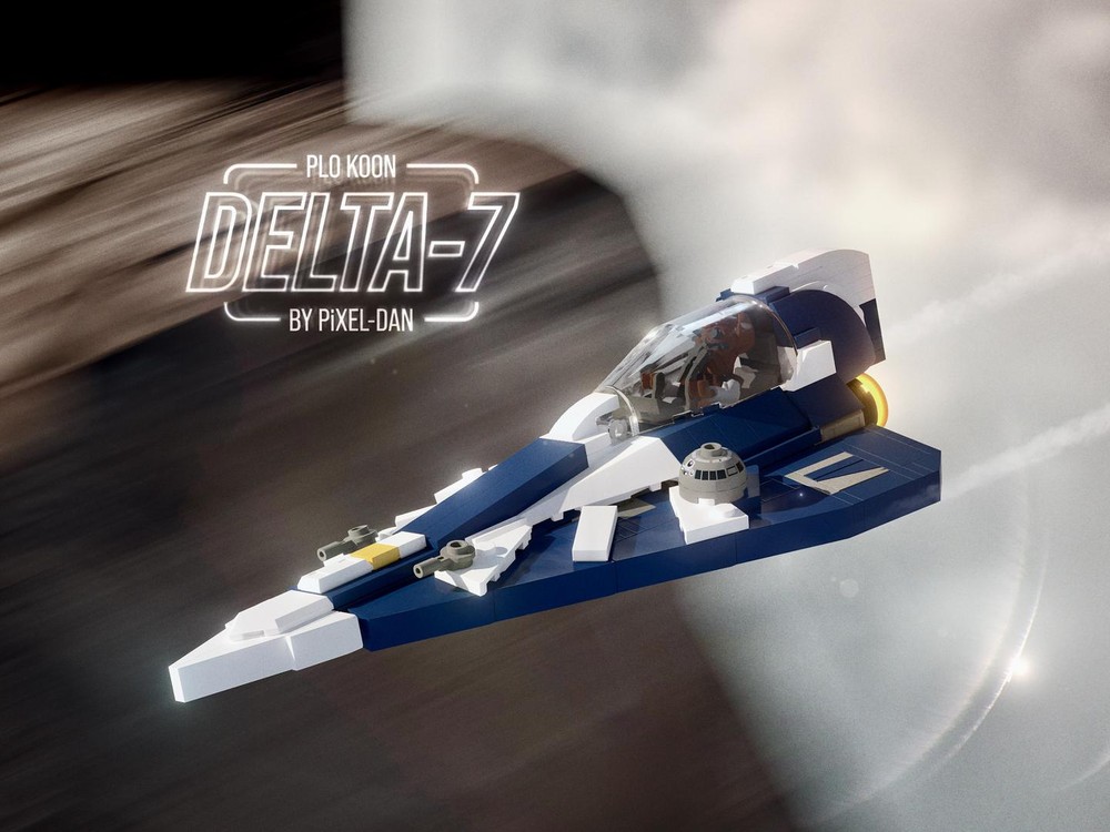 LEGO MOC PiXEL-DANs - Delta-7 - Plo-Koon - 2025 Update - Minifig