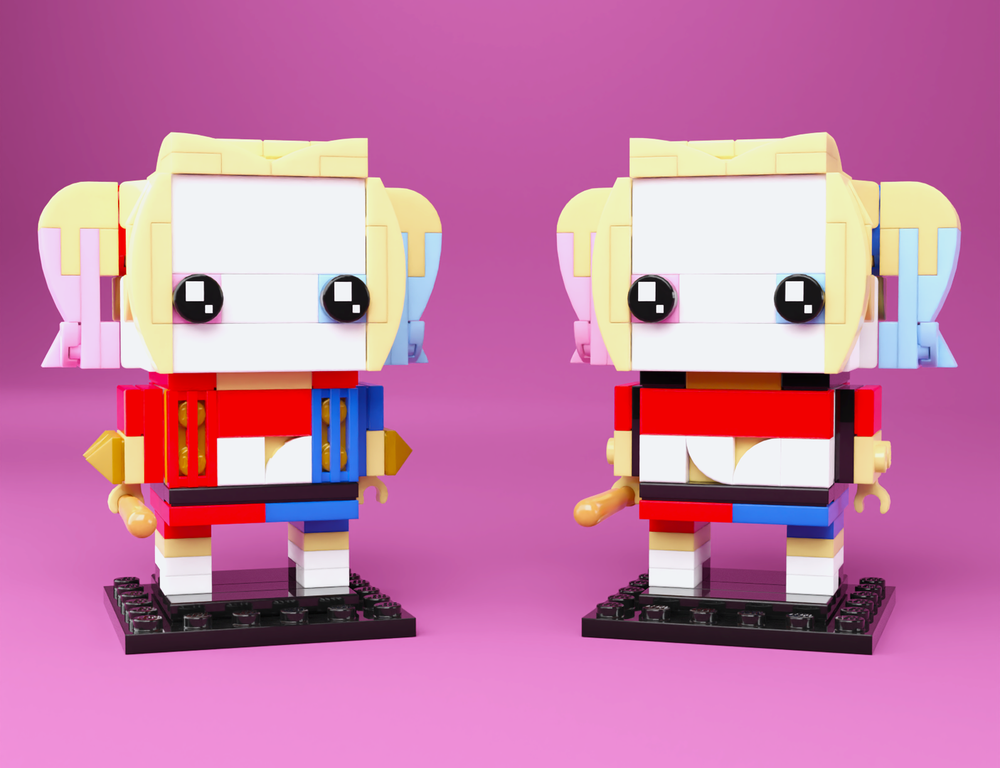 LEGO MOC206296 Harleen Quinzel (Suicide Squad) Custom Brickheadz by