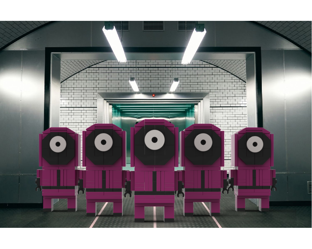 LEGO MOC Squid Game Brickheadz - Pink Guard by FinallyFlor ...