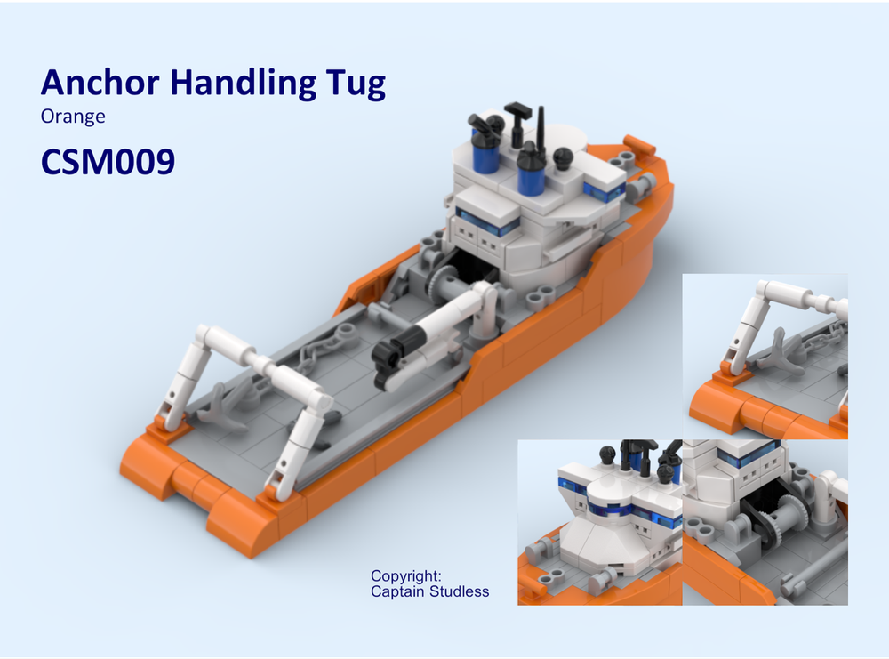 LEGO MOC Anchor Handling Tug - CSM009 by Captain.Studless | Rebrickable ...