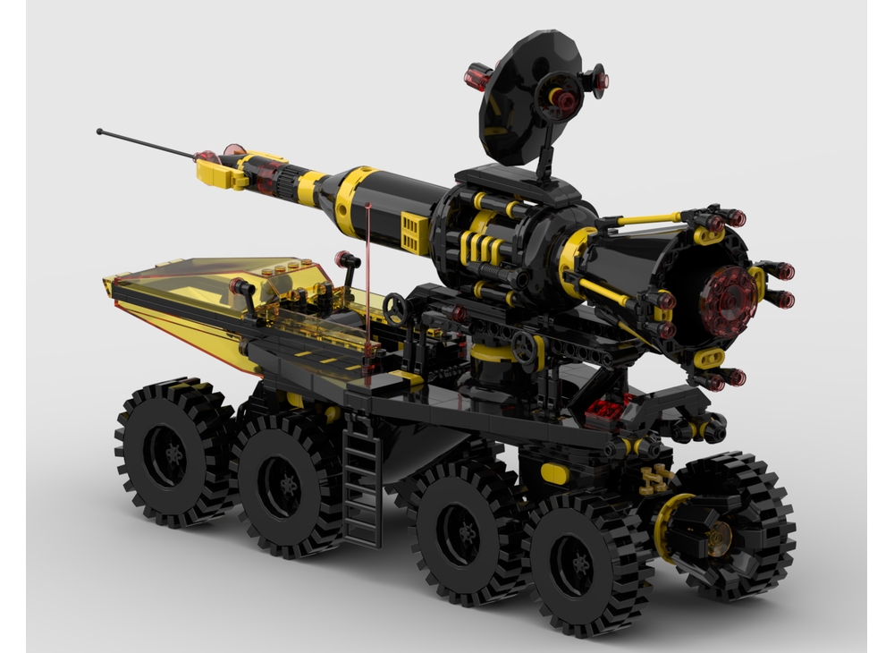 LEGO MOC-206678 Mobile Rocket Transport Blacktron I 6950 remake by ...
