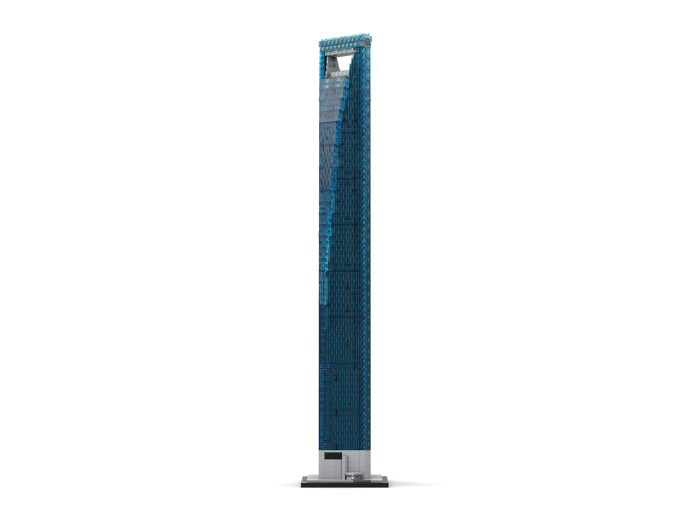 LEGO MOC-206716 Shanghai World Financial Center 1:800 scale by