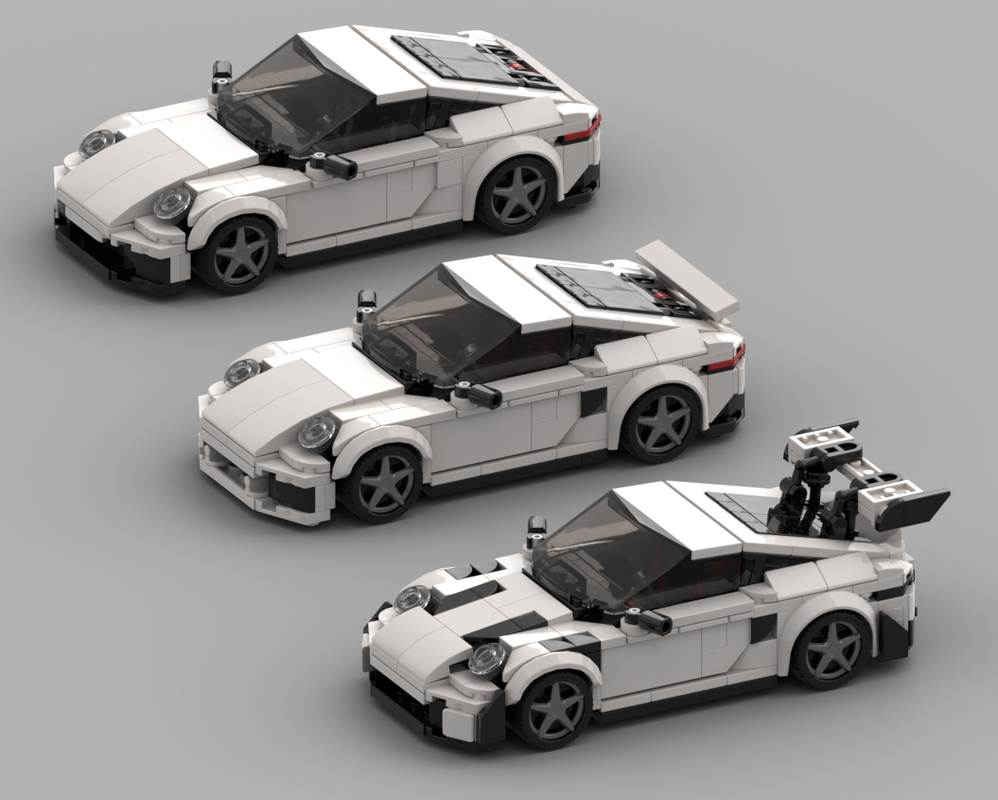LEGO MOC-206784 Porsche 911 992 3in1 Pack by Brickworks Engineering ...