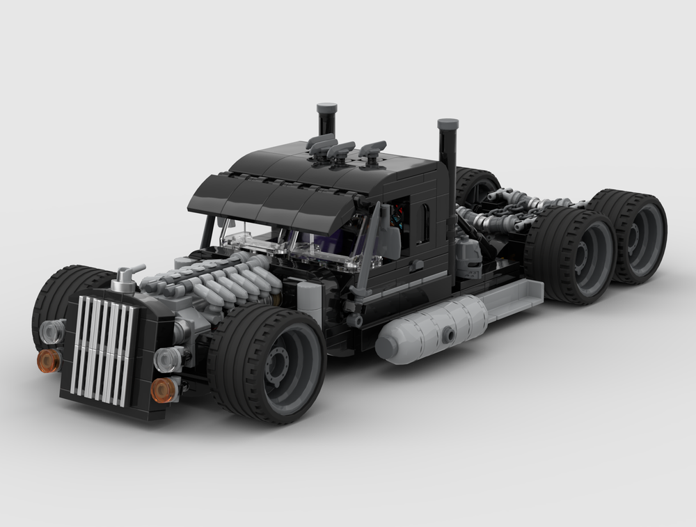 LEGO MOC 1986 Peterbilt 359 'The Cathedral' by toms8wides