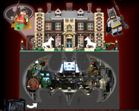 Batcave & Wayne Manor - 76252 & 21330 Modular Building Expansion