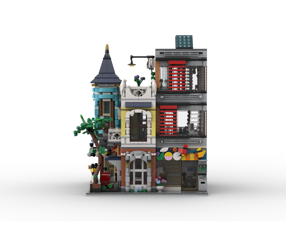LEGO MOC-207159 Creator's Corner modular - 2x2 alternate build for ...
