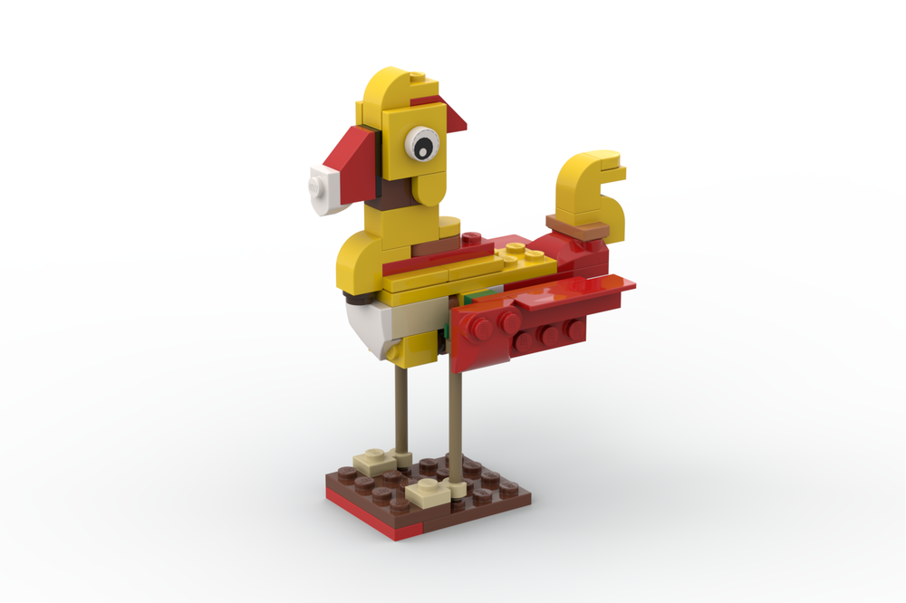 LEGO MOC-207341 30670 Chicken by Nequmodiva | Rebrickable - Build with LEGO