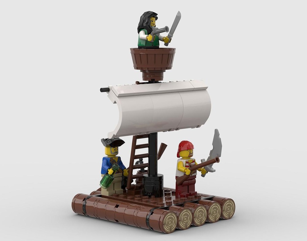 LEGO MOC Castaway's Raft by Lacike82 | Rebrickable - Build with LEGO