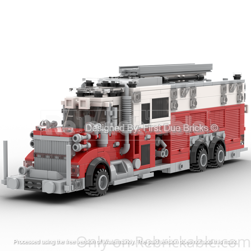 LEGO MOC-207404 Rescue Tanker by First Due Bricks | Rebrickable - Build ...