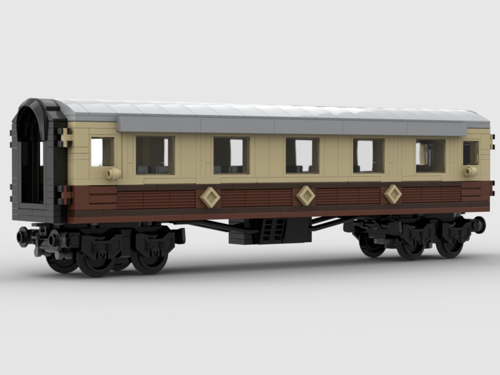 LEGO MOC Passenger Coach - 8 Wide by ChrisBricks02 | Rebrickable