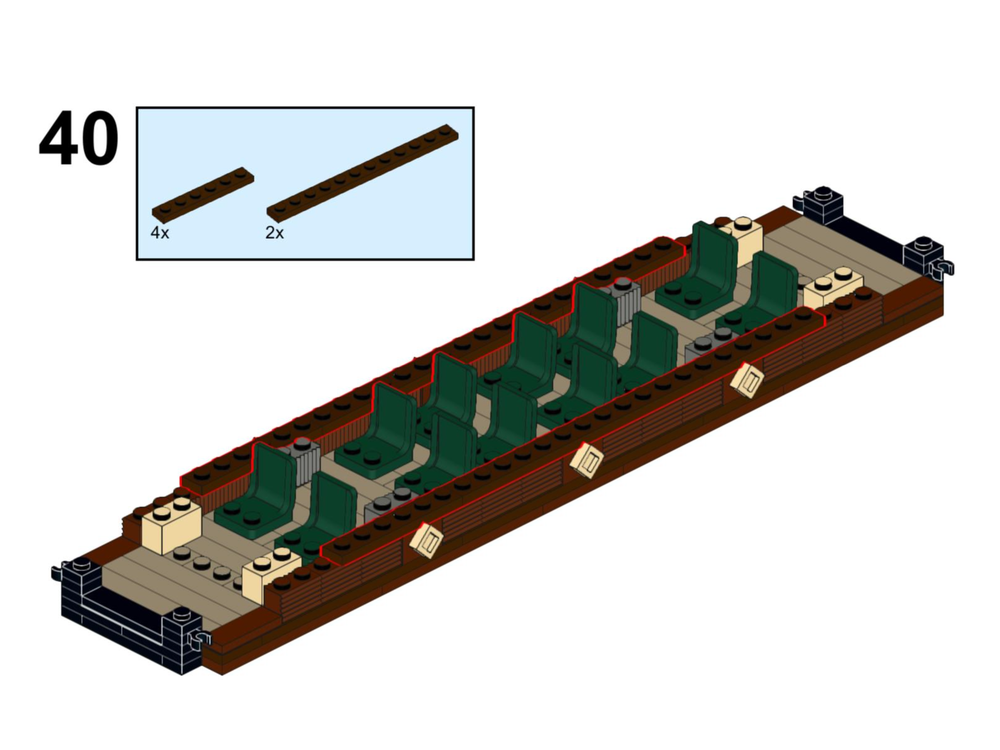 LEGO MOC Passenger Coach - 8 Wide by ChrisBricks02 | Rebrickable