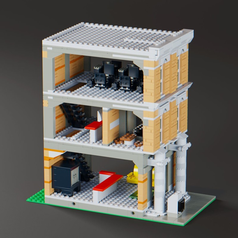 LEGO MOC-207411 Bank Modular Building by CubesCustoms | Rebrickable ...