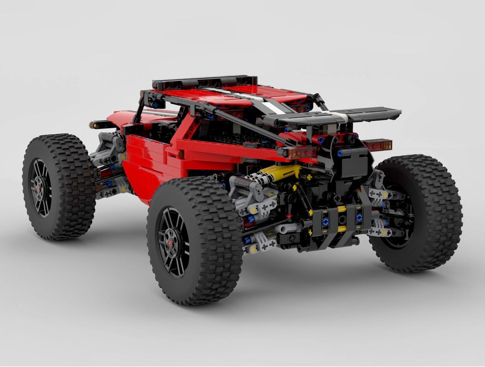 Lego Motor Buwizz Pro LEGO MOC 4WD RC Race Buggy BuWizz MOD By