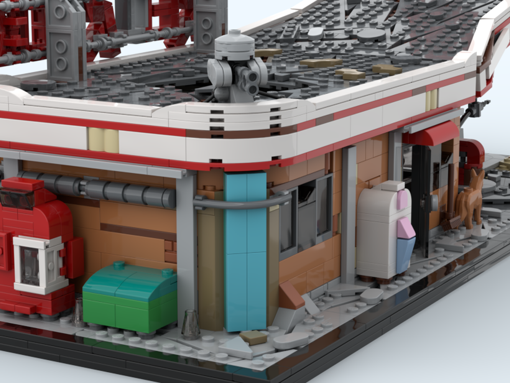 LEGO MOC Fallout Red Rocket Gas Station by AKIRA5000gold | Rebrickable ...