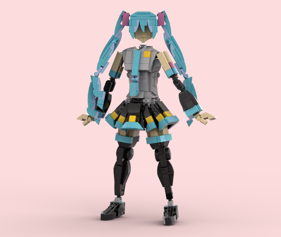 LEGO MOC Lego Hatsune Miku (bigger scale) by Teckbricks | Rebrickable ...