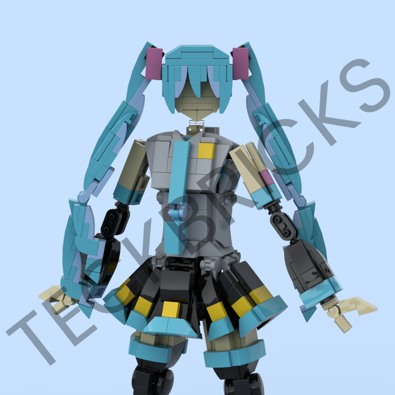 LEGO MOC-207518 Lego Hatsune Miku (bigger scale) by Teckbricks