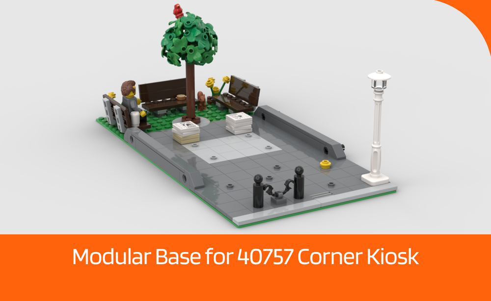 LEGO MOC Modular Base For Corner Kiosk by dejo | Rebrickable