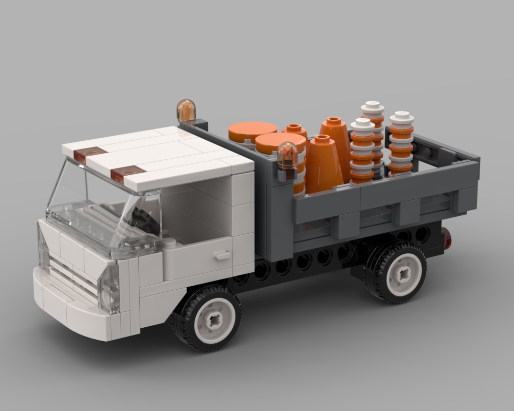 LEGO MOC Isuzu Cone Truck by leeggoo_Creator | Rebrickable - Build