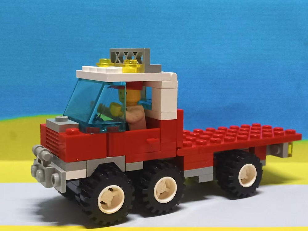 LEGO MOC 6668 telescope flatbed truck by Ziqing | Rebrickable - Build ...