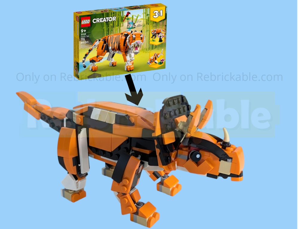 LEGO MOC Lego 31129 Triceratops by LegoBuildo | Rebrickable - Build ...
