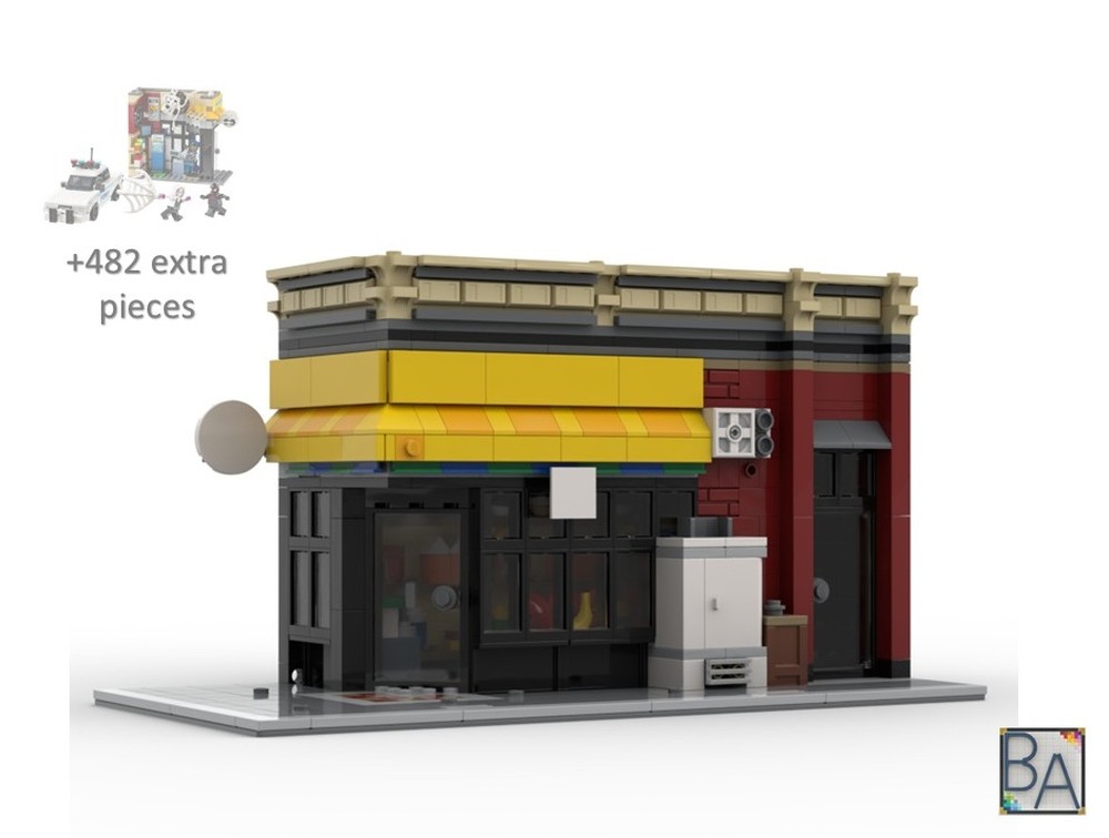 LEGO MOC-208116 Spider-Man Deli Ground Floor by Brick Artisan ...