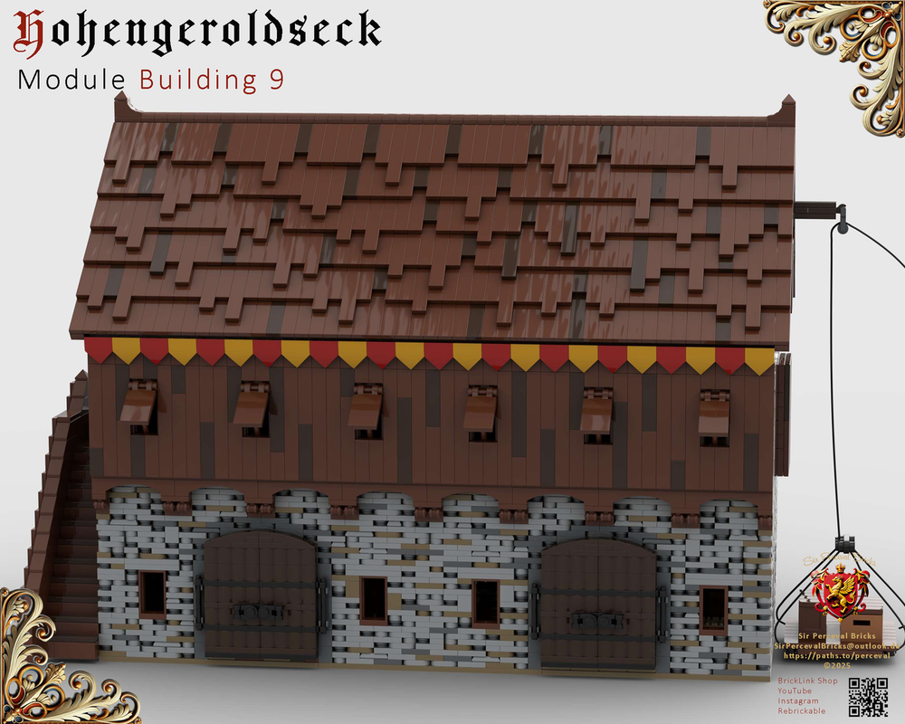 LEGO MOC-208143 Building 09 Castle Hohengeroldseck - Sable & storage ...