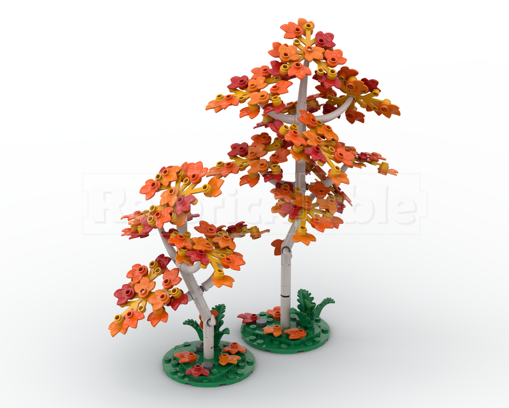 LEGO MOC Plants and Trees Collection: Red Birch Trees by Brickjester ...