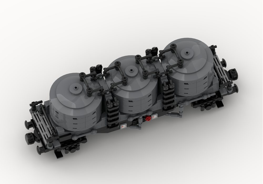 LEGO MOC Powder Silo Car Type 