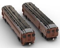 LEGO MOC-208437 1:48 Pennsylvania Railroad M/P54 Coach/Combine v4