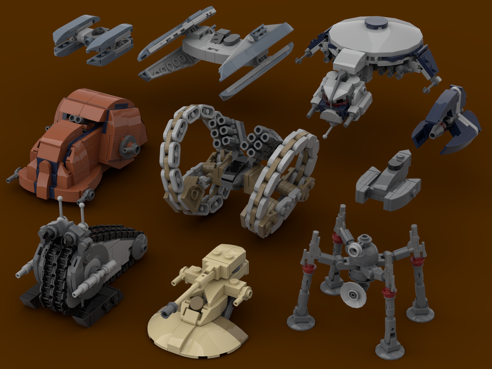 LEGO MOC Separatist Army – Gunship, Droids, Tanks and Starfighters (1: ...