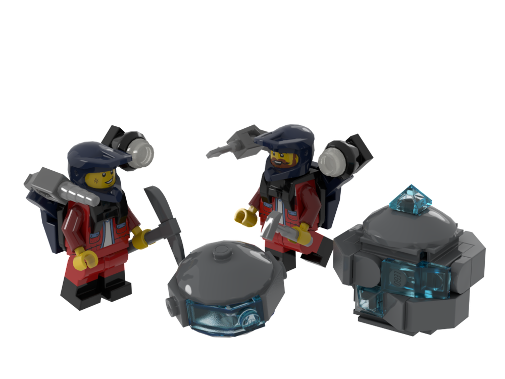 LEGO MOC Lunar Mining Command Base by Scorpio13 | Rebrickable - Build ...